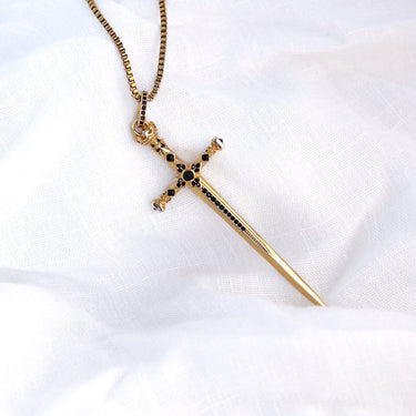 Gold Long Sword Pendant - Caesar Archivum