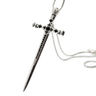 Silver Long Sword Luxury Pendant