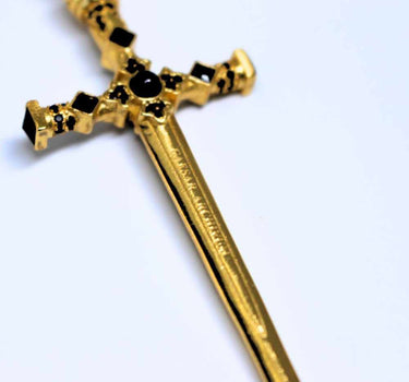 Gold Long Sword Pendant - Caesar Archivum