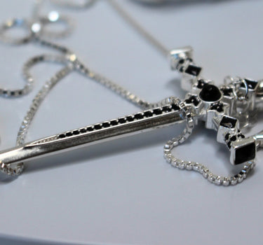 Silver Long Sword Luxury Pendant - Caesar Archivum